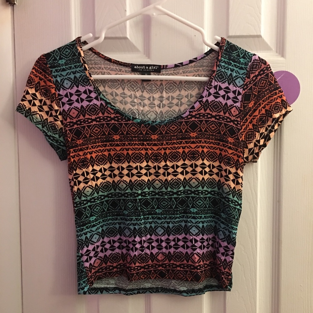 Aztec crop top